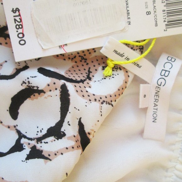 - BCBGeneration y2k 2000's Black White Pink Dress polka dots - Picture 5 of 6